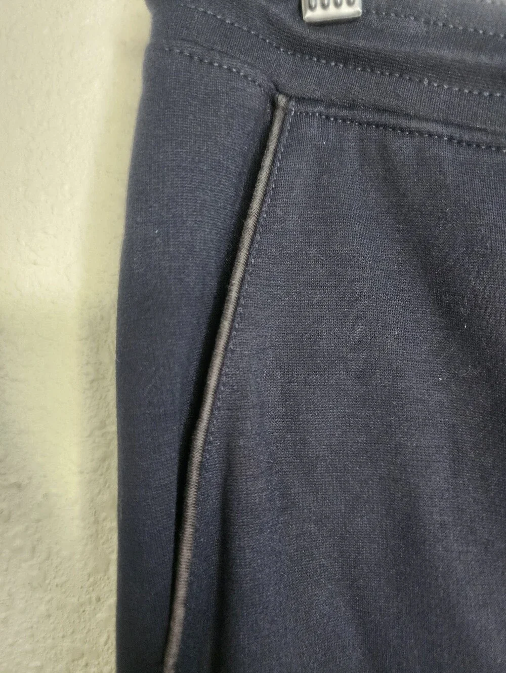Club Monaco Drawstring Waist Jogger Lounge Pants in Dark Blue Size L